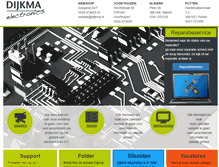 Tablet Screenshot of dijkma.nl